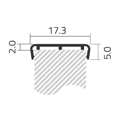 TAPACANTO ALUMINIO U EURO 15mm