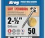 KREG TORNILLOS 2 1/2 50u 102286