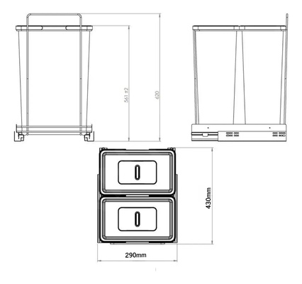CESTO DOBLE 2X29L 50213445
