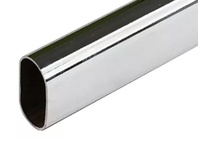 CAÑO OVAL CROMADO 3m