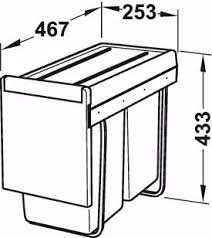 CUBO DE RESIDUO 2x 15L 50276508