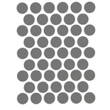 TAPA P/ TORNILLO METALLIC GRIS PLATINO F463