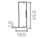 PERFIL PUERTA 20x45 CITY