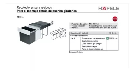 CESTO 2x 18L 50270220