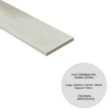 SIDING CEDRAL FAJA TERMINACION 2400x100x10mm