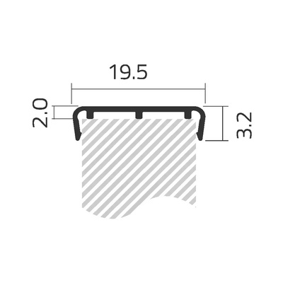TAPACANTO ALUMINIO EURO COMPACTO 18MM