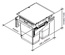CESTO DOBLE 17lts UNIHOPPER U7300401