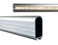 CAÑO OVAL P/ LED ANGOSTO 3mts