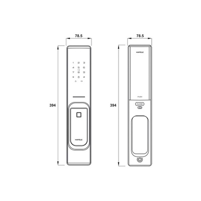 CERRADURA DIGITAL HAFELE PP8100 91220273
