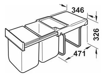 CESTO 2x 18L 50270220