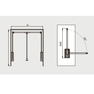 ELEVADOR PERCHA SC 650-920 U7200965