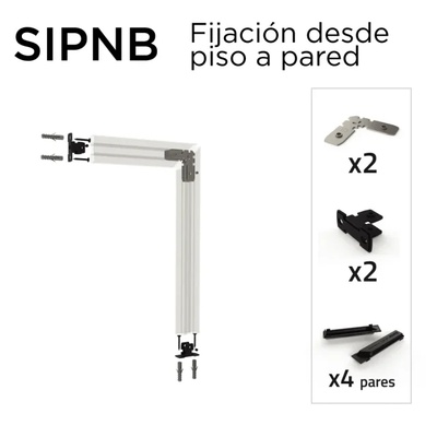 FIJACION COLUMNA/PARED SIP NEGRO B 85000517
