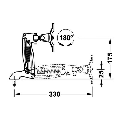 ELIPTA BRAZO MEDIANO HAFELE 81811942