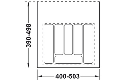 CUBIERTERO PVC 500 BLANCO