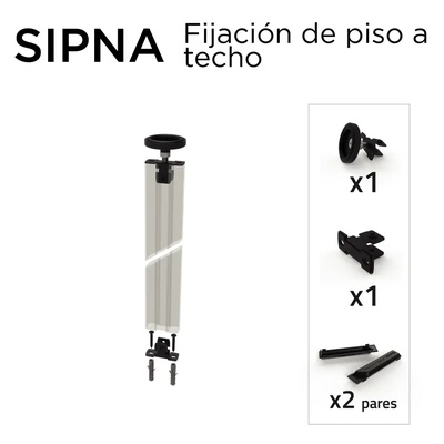 FIJACION COLUMNA/TECHO SIP NEGRO A 85000516