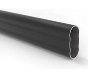 CAÑO OVAL NEGRO 3m