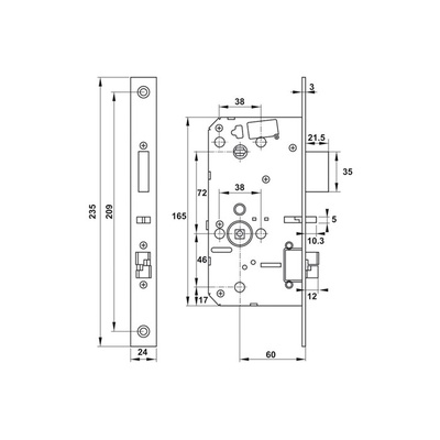 CERRADURA DIGITAL HAFELE PP8100 91220273