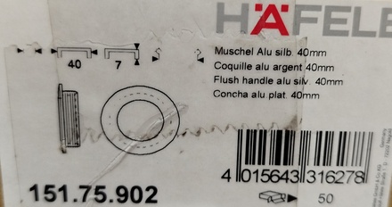 CUBETA ALUMINIO HAFELE 15175902
