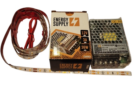 KIT P/LED TRANFORMADOR + 2m LED CALIDO