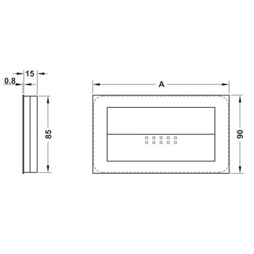 CUBETA INOXIDABLE 152x87mm 15216001