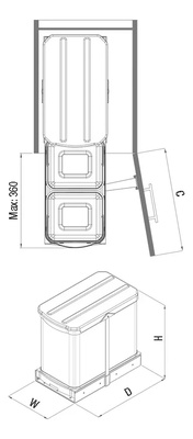 CESTO 12L12L ACERO 5226