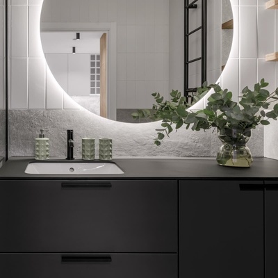 FAPLAC TACTIL MDF BLACK MATT 18mm
