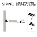 SOPORTE SIP NEGRO G COLUMNA/PARED 85000522