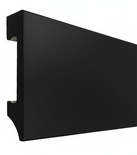 ZOCALO PVC NEGRO RECTO 75mm x 2.40m