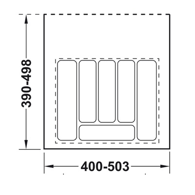 CUBIERTERO PVC 400 BLANCO 55646704