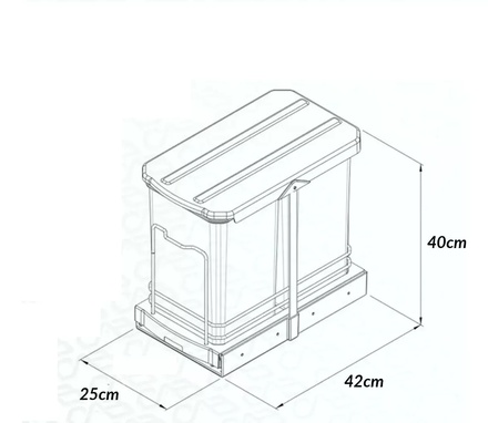 CESTO 12L12L ACERO 5226