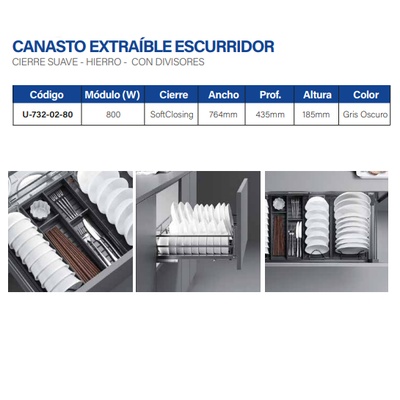 CANASTO ESCURRIDOR 800 U7320280